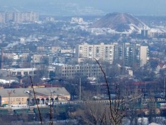 Горловка с высоты.