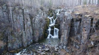 Уковский водопад (Нижнеудинск, Россия).