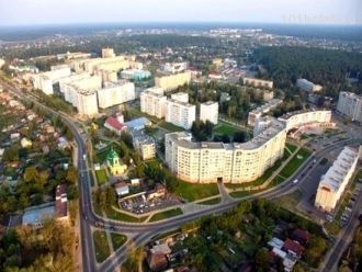 Город Выкса с высоты птичьего полета.