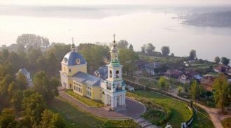 Город Выкса с высоты птичьего полета.