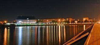 Славянск-на-Кубани ночью.