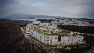 Качканар с высоты.