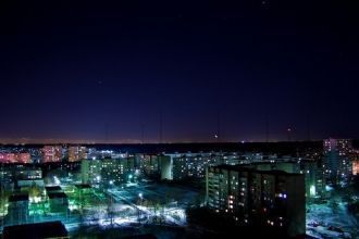 Город Электросталь ночью