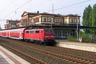 Железнодорожный вокзал города Дюрен