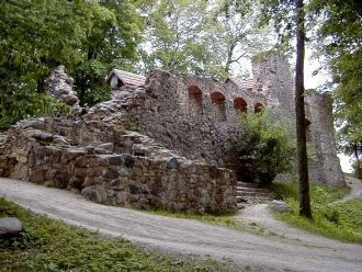 Руины Лиелвардского замка.