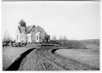 Лютеранская церковь. Старое фото  г. Айз