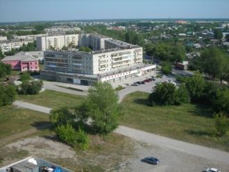 Город Богданович с высоты.