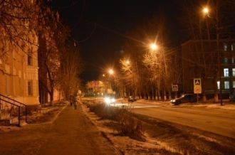 Ночной город Богданович.