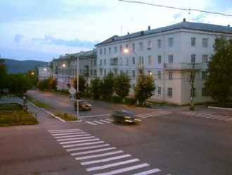 На улицах города Сатка.