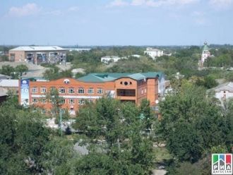 Кизляр с высоты.