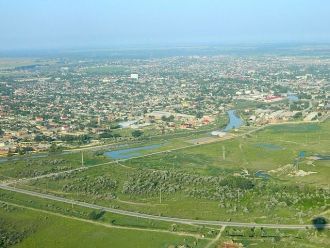 Кизляр с высоты.