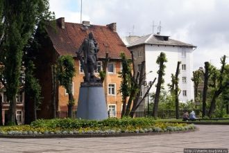 Памятник советскому солдату в Советске.