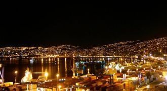 Ночной город Торремолинос.