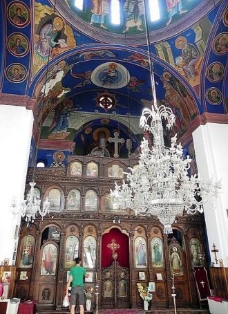 Внутри церкви св. Кирилла и Мефодия.
