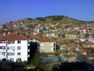 Город Айтос с высоты