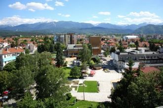 Самоков - вид с высоты.