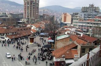 Вид с высоты на Нови-Пазар