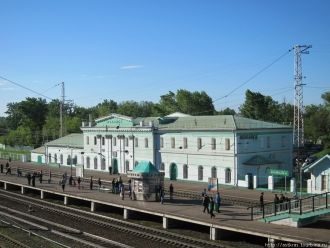 Вокзал станции Можайск.