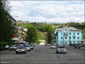 На улицах города Кушва.