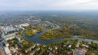 Новомосковск с высоты птичьего полета