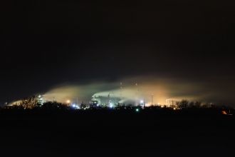 Новомосковск ночью