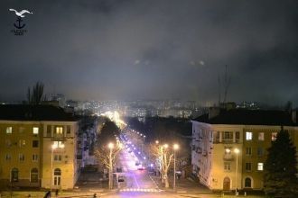Ночной город Черноморск.