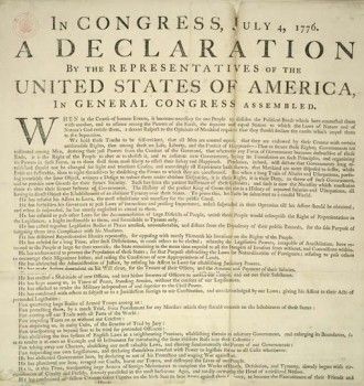 Конгресс в Филадельфии одобрил Декларацию независимости