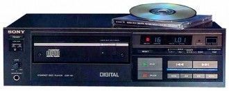Корпорация Sony выпустила первый проигрыватель компакт-дисков (модель CDP-101)