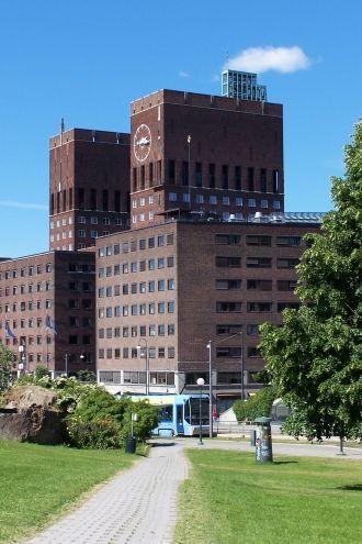 Ратуша Осло построена из железобетона и 