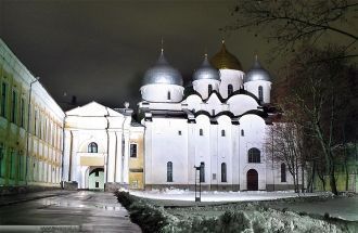 Софийский собор ночью