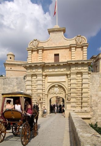 Главные ворота Мдины служат главным вход
