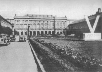Президентский дворец в Варшаве во время 