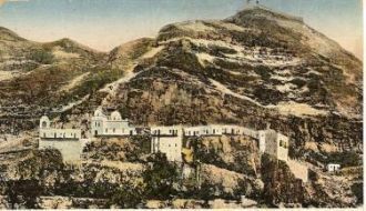 Гора и монастырь Искушения на старой отк