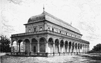 Летний дворец королевы Анны, гравюра