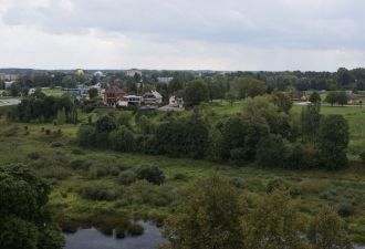 Вид на окрестности со смотровой площадки