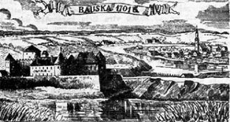 Бауский замок строился на месте укреплён