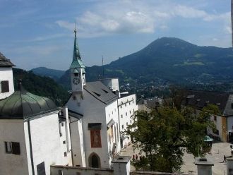 Внутренний двор Крепости Хоэнзальцбург.