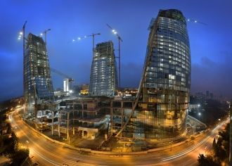 Стройка зданий была освещена в одном из 