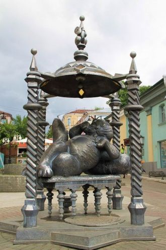 Памятник коту Алабрысу отмечен в историч