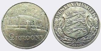 Монета с изображением замка Тоомпеа - 2 