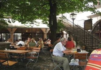 Пивной сад.