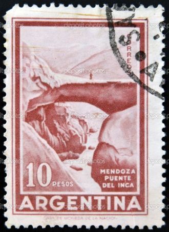 Старинная почтовая марка с изображением 