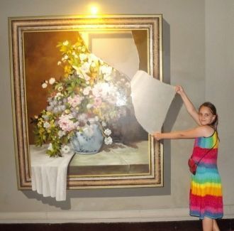 Живая 3Д картина из развлекательного пар