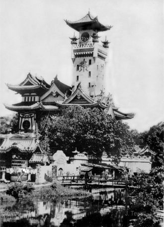 Пагода Окампо в 1940 году.