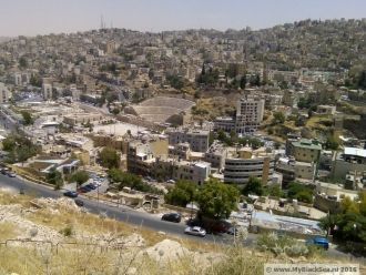 Фотография вида с Цитадели Аммана на гор