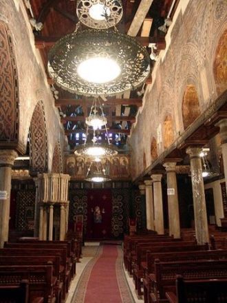 Интерьер церкви Аль-Муалляка.