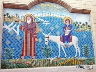 Мозаика на стене церкви Аль-Муалляка.