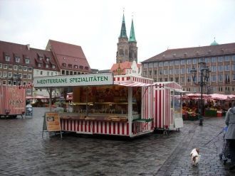 Появление рыночной площади в Нюрнберге с