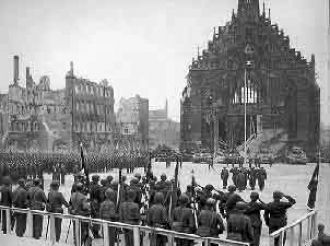 Рыночная площадь Нюрнберга, 1945