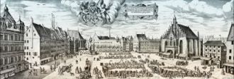 Рыночная площадь Нюрнберга, 16 век